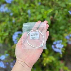 NWT Pandora Moments Heart Clasp Snake Chain Bracelet